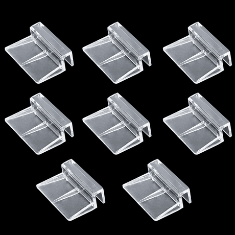 Acrylic Clamp Transparent Aquarium Cover Holder (Pack of 4)