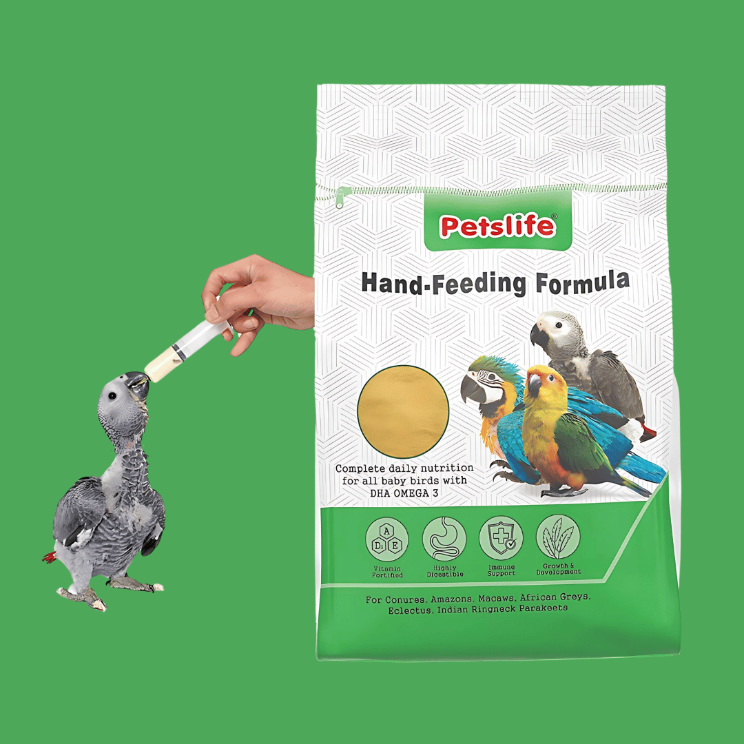 PETSLIFE ಹ್ಯಾಂಡ್ ಫೀಡಿಂಗ್ ಫಾರ್ಮುಲಾ ಬೇಬಿ ಬರ್ಡ್ ಫುಡ್, 250G,500 g,1KG