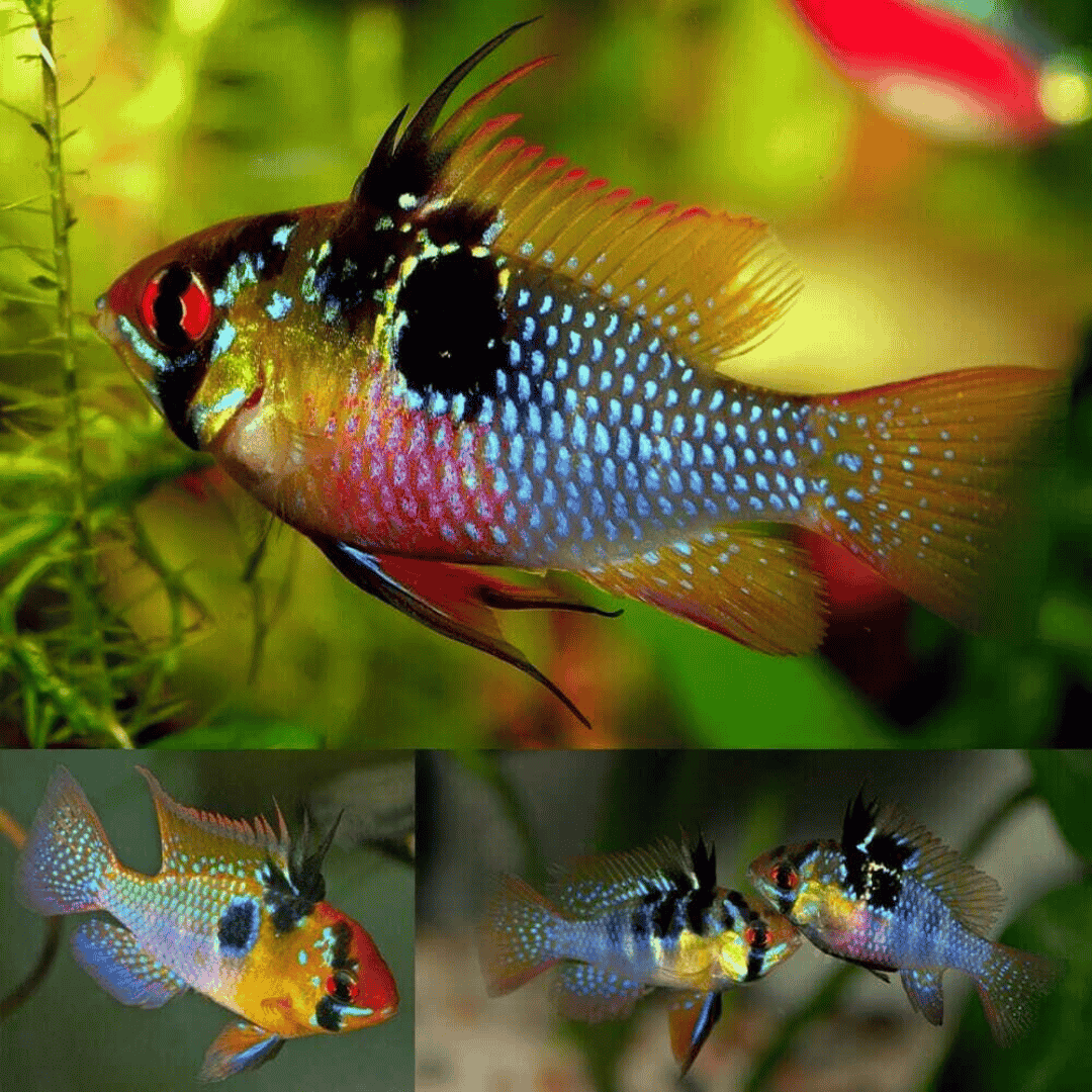 Ram Cichlid German Blue Ramirezi (3-4 Cms) | Pair