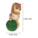 Hemoton Squirrel Miniature Aquarium Decor