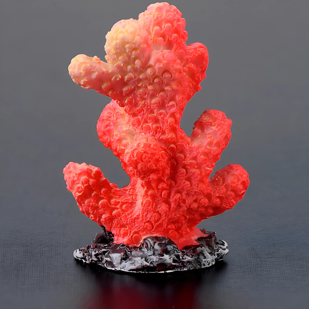 Little Artificial Red Coral Aquarium Decor