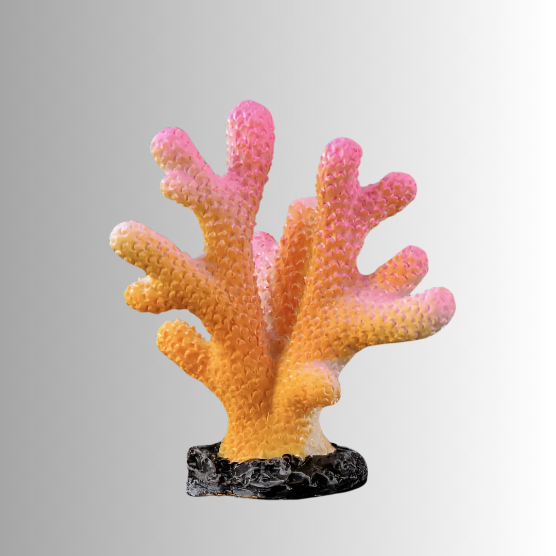 Little Artificial yellow Coral Aquarium Decor