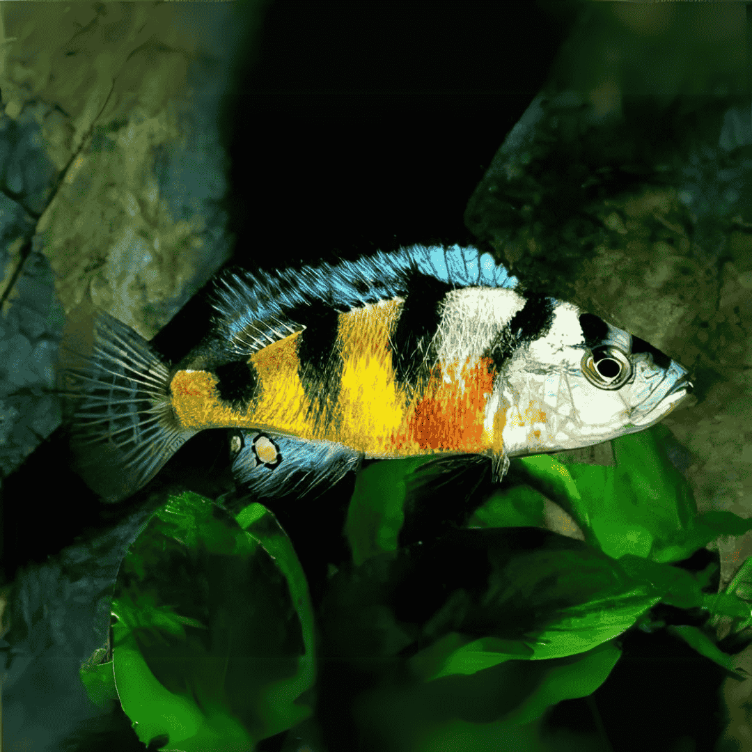 Malawi Haps Cichlid Zebra Obliquidens (Size 2 Inches) | Single