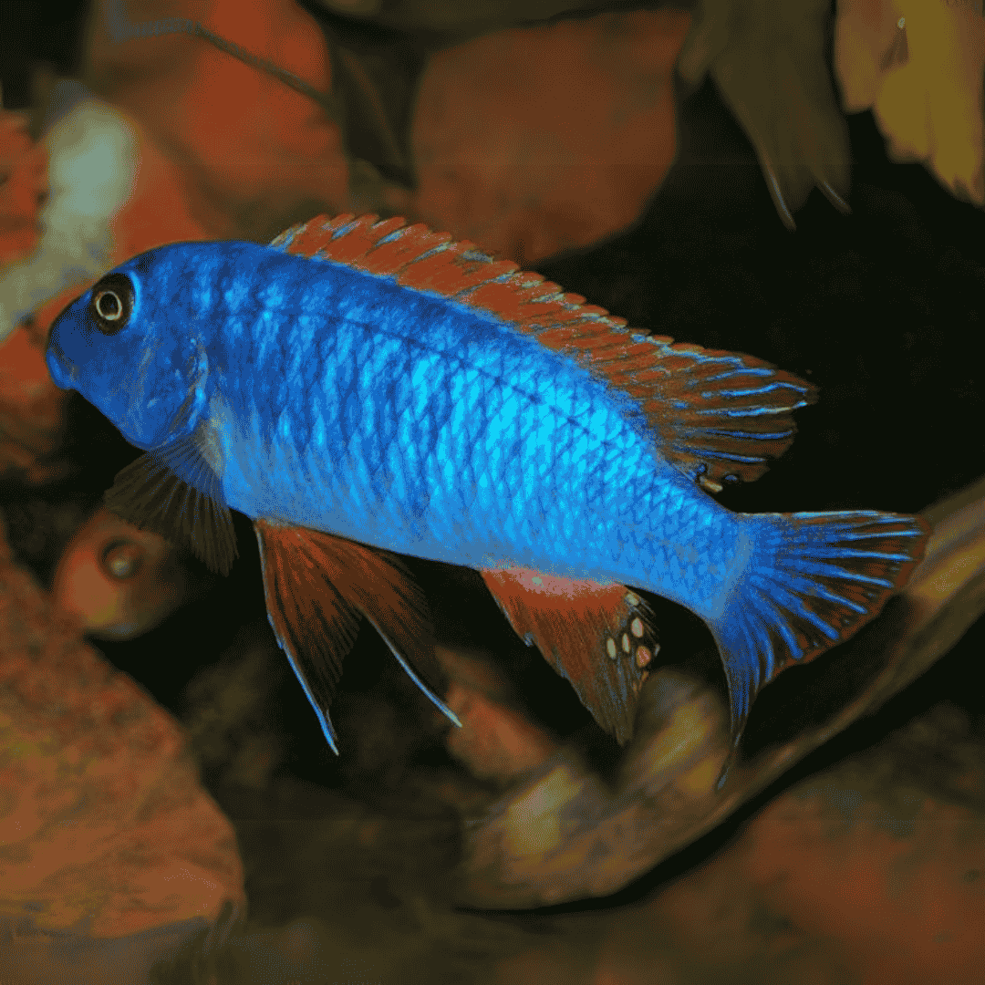 Malawi Mbuna Cichlid Orange Tail Mpanga (Size 3 Inches) | Single