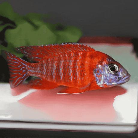 Malawi Peacock Cichlid German Red (Size 2 Inches) | Single