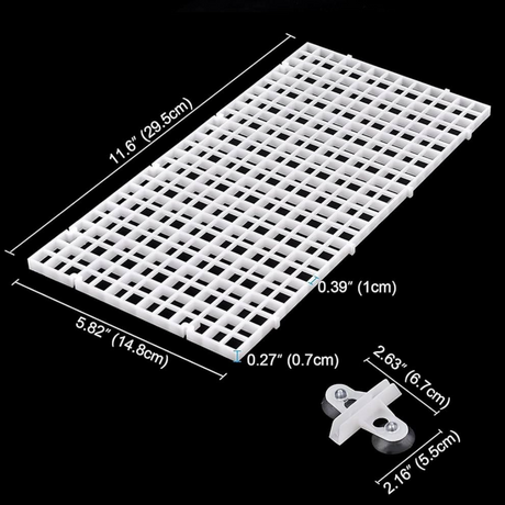 White Tank Divider Grid & Egg Tray (6*12 Inches)