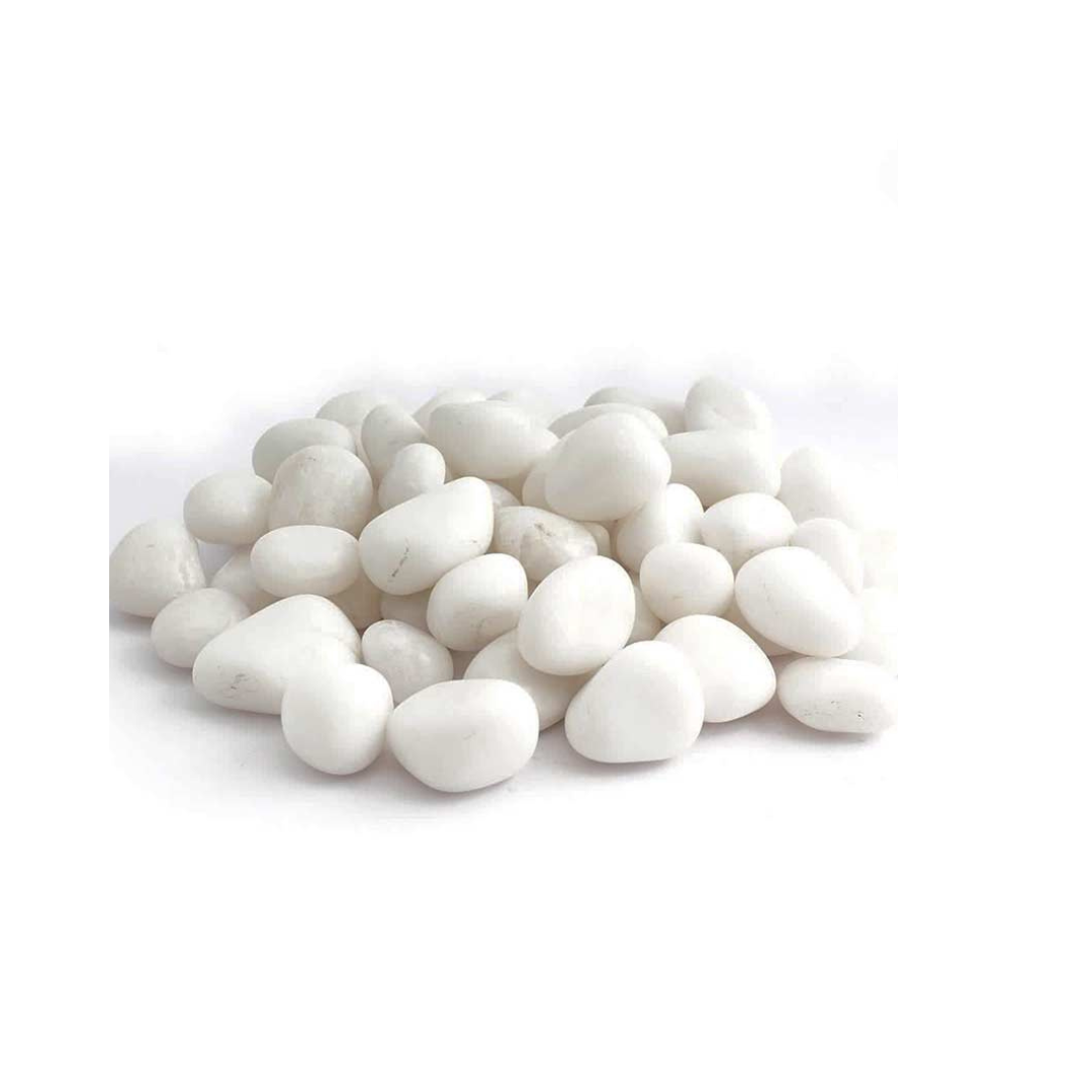 Decor White Pebbles (0.78 Inches) | 1 Kg