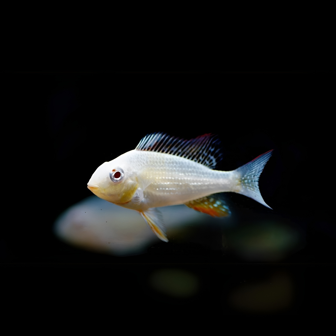 Geophagus Albino Heckelii (3-4 Cms) | Single