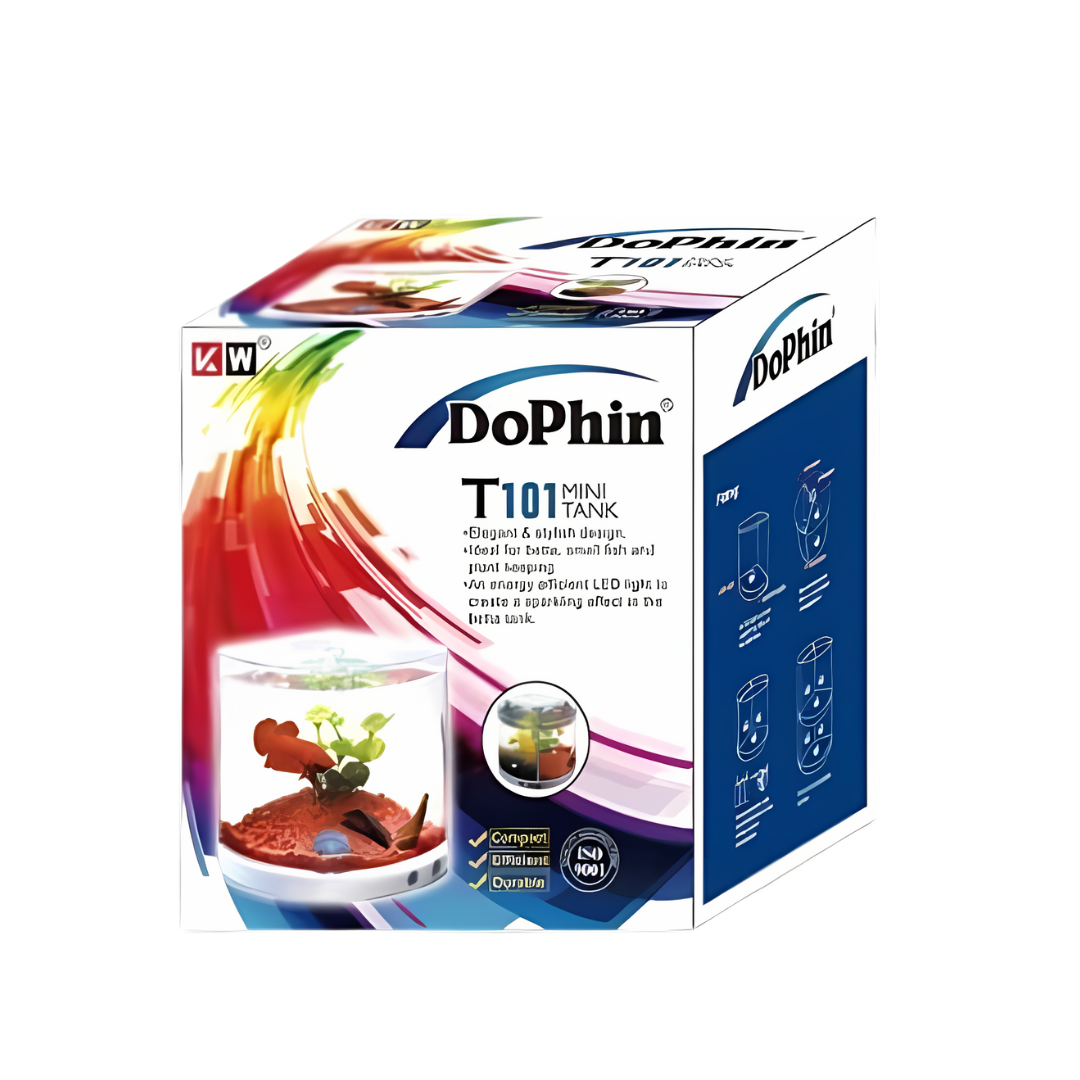 Betta Tank Dophin T-101 Half Cylinder (1 L)