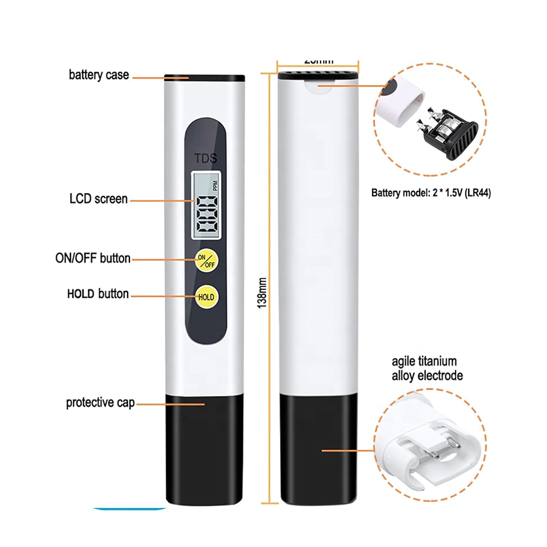 Digital YEE Pocket Tds Meter & Temperature Tester