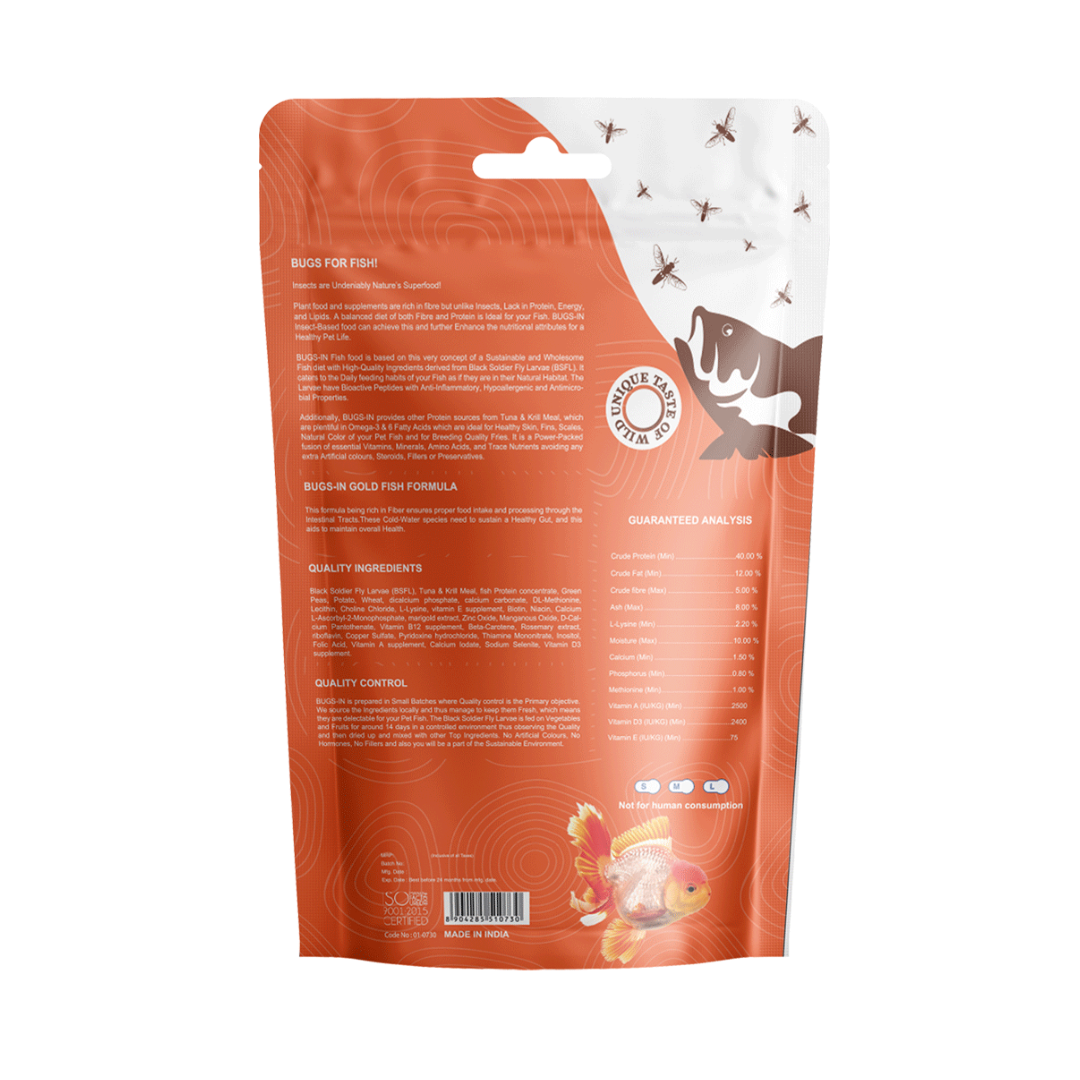 BUGS-IN Goldfish Formula Floating Pellets 100gm