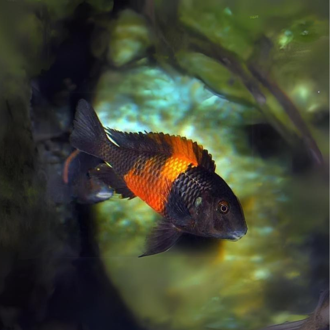 Northern Africa Lake Red Banded Duboisi Cichlid 1.5 2 Inches Singl cloningaquapets