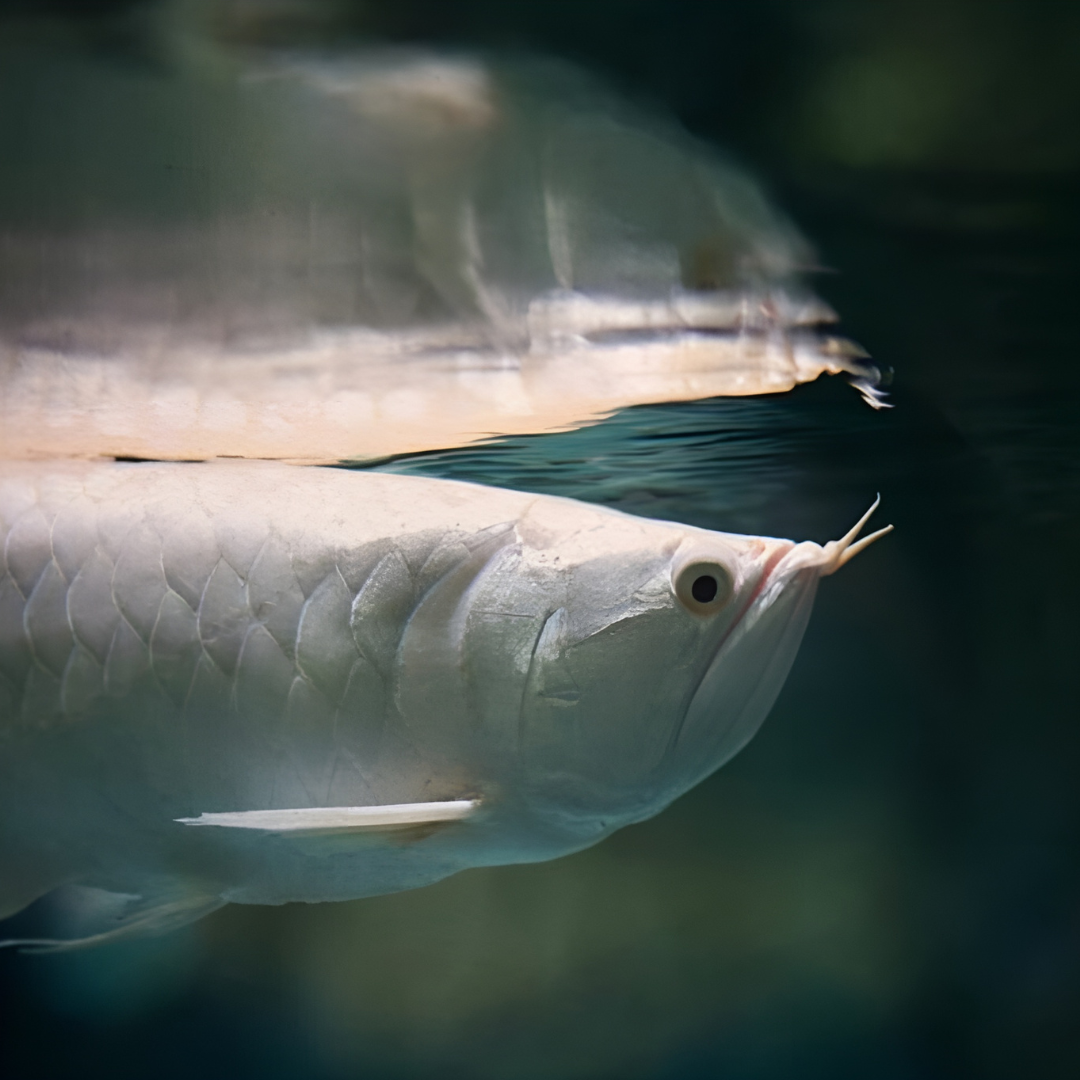 Albino Platinum silver Arowana (5-6 inches) | Single