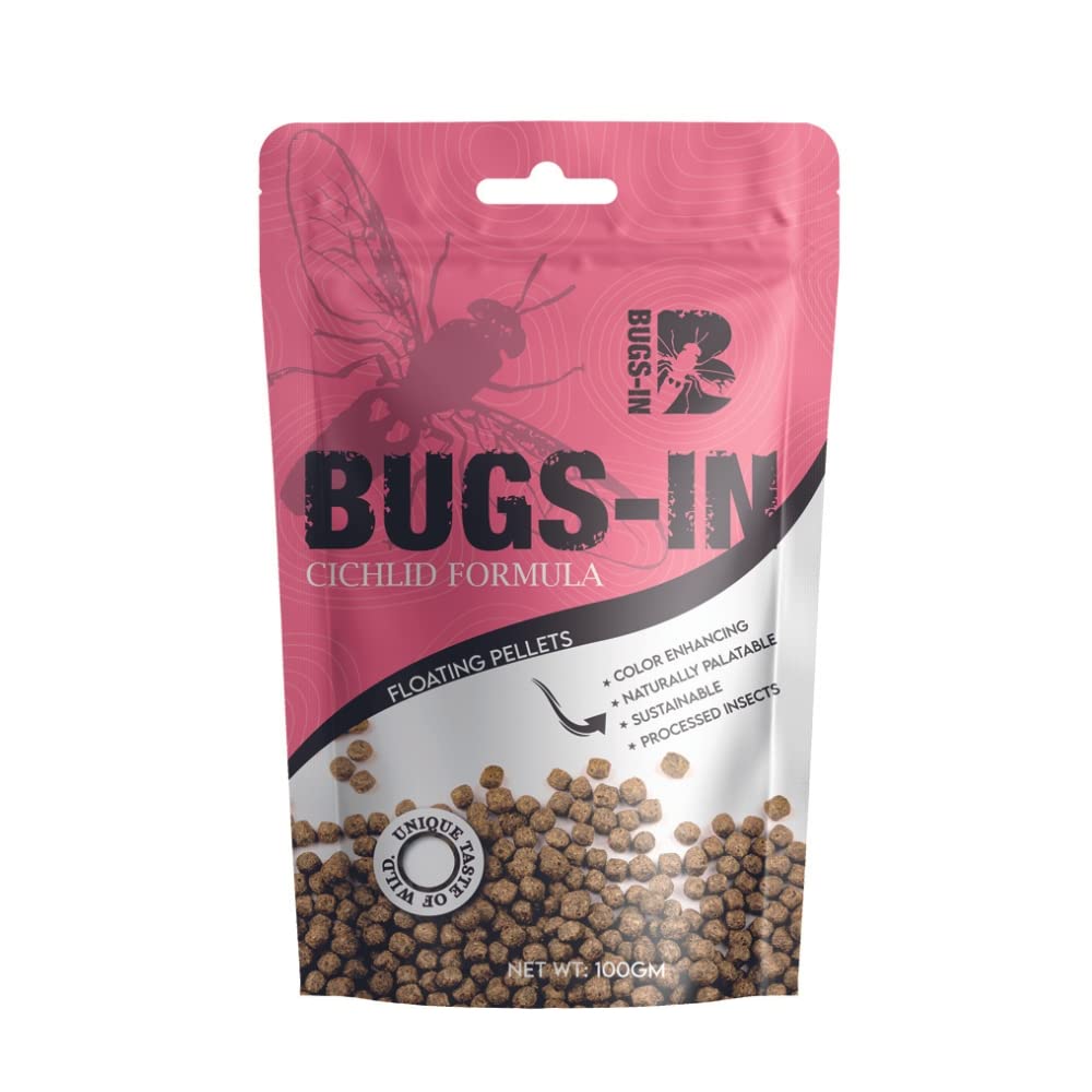 BUGS-IN Cichlid Formula Floating Pellets 100gm